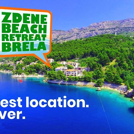 Brela Beach Retreat Apartment Bagian luar foto